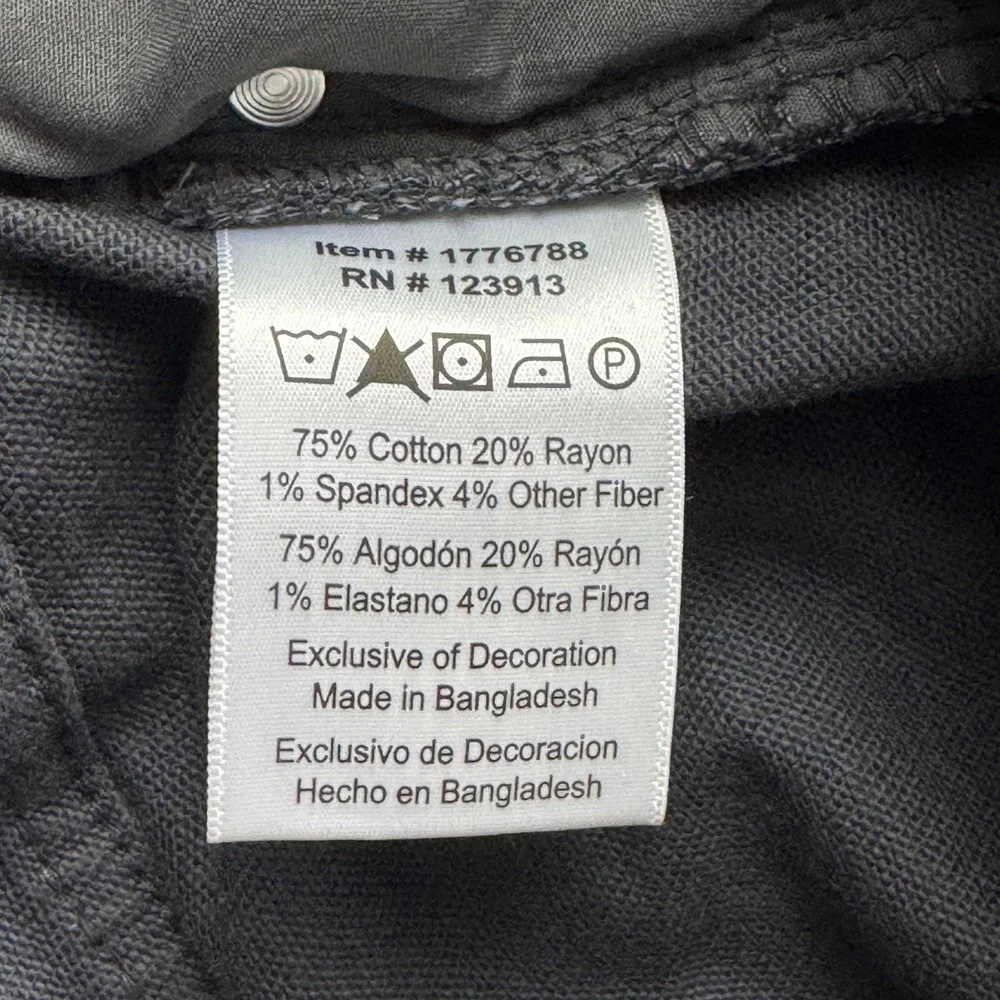 Jachs New York Mens Gray Straight Fit Flex Waistband 5-Pocket Pants 40x32 NEW